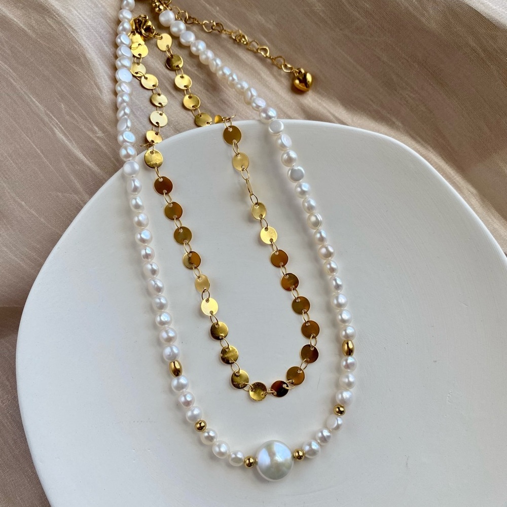 Fresh water pearl necklace sets